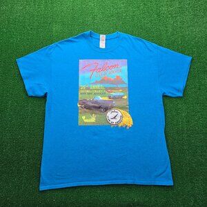 Falcon Club of America‎ Tshirt Mens XL Blue Classic Cars Wichita Kansas Casual